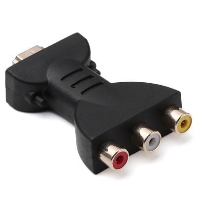 HDMI-compatible Male to 3 RCA Female Composite AV Audio Video Adapter Converter for TV Cables