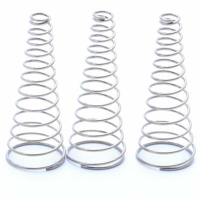 304 Stainless Steel Conical Cone Compression Spring Tower Springs Taper Pressure Spring Wire Diameter 0.5-2mm Spine Supporters