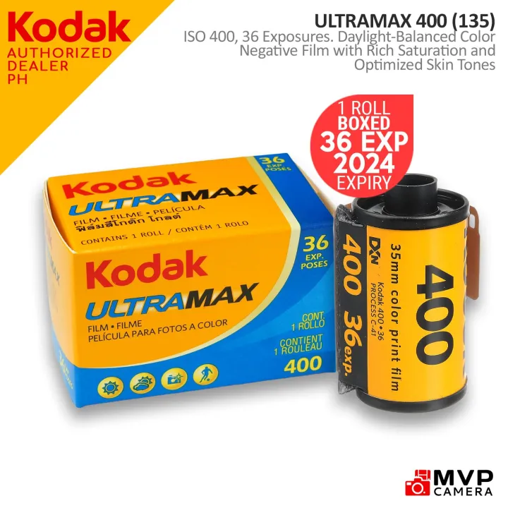 Kodak Ultramax 400 Color Negative Film ISO 400 36 Exposures 35mm