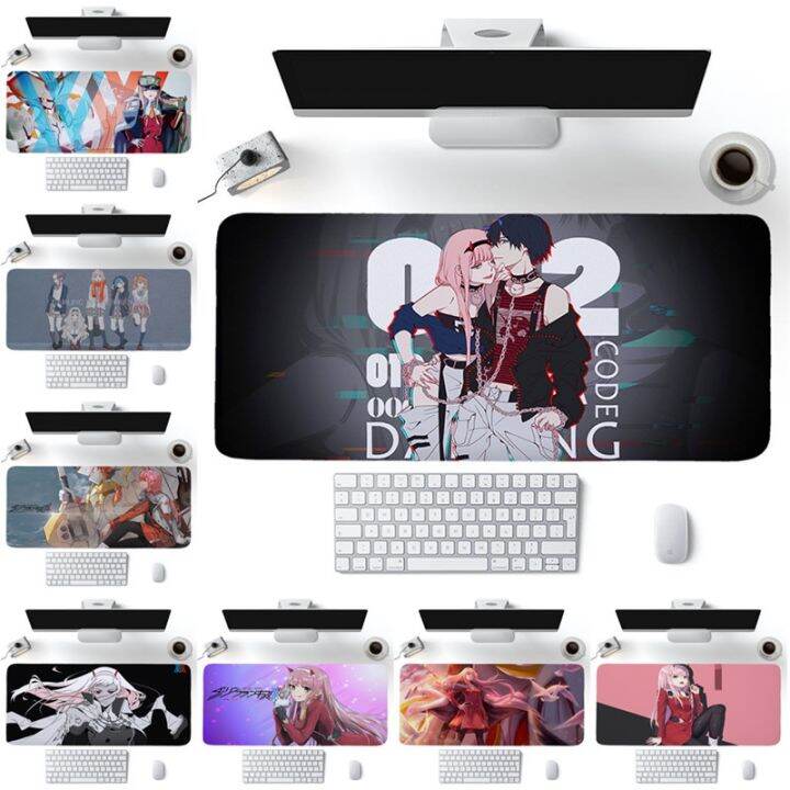 Anime Zero Two Printing Large Mouse Pad Gaming/office Keyboard Antislip Pad Lazada.co.th