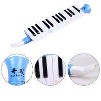 QIMEI 27 Key Melodica ดนตรีฮาร์โมนิก้าหีบเพลงปากการศึกษาลมเครื่องดนตรีของเล่นสีฟ้าสีชมพูเด็กผู้เริ่มต้น