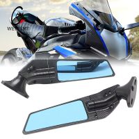 CNC alloy large field of view Motorcycle Adjustable Rotating Wind Swivel Wing Mirror For Yamaha R1 R6 R15 R3 R25 R125 YZF