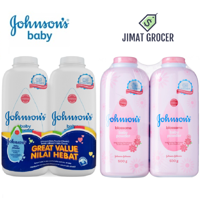 Johnson's Baby Talcum Powder 500g x 2 Twin Pack Lazada