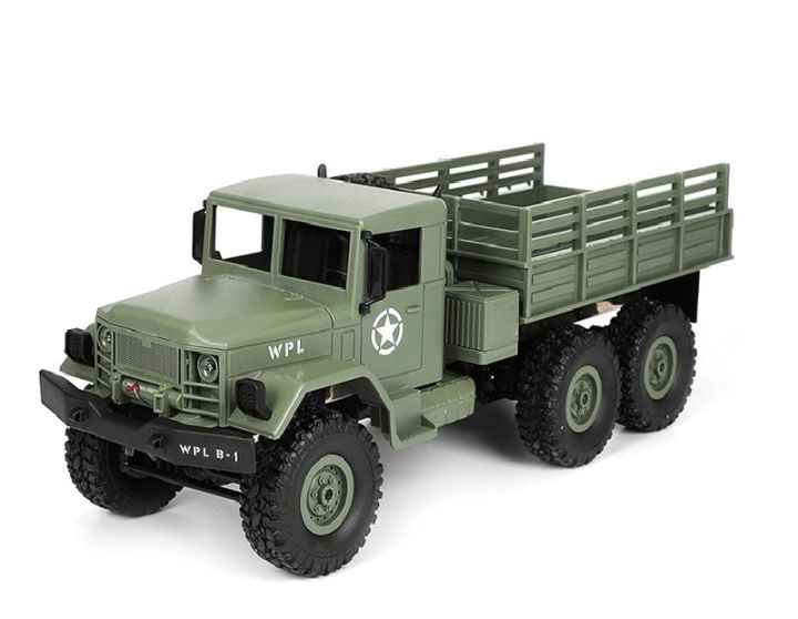 รถบังคับวิทยุ-ยุทธภัณฑ์ลำเลียงทหาร-wpl-b-16-military-truck-อัตราส่วน-1-16-ขับเคลื่อน-6-wd-ความถี่-2-4ghz