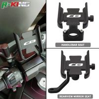 Motorcycle Handlebar Rearview Mirror Mobile Phone Holder GPS Stand Bracket For Honda CB125R CB150R CB190R CB300R CB400 CB500