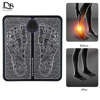 ZZOOI Home Electric Foot Massager For Pain Relief Blood Circulation EMS Acupoints Stimulation Foot Massage Mat Masajeador 발맛사지기