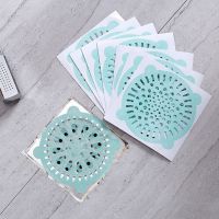 【hot】 10pcs Sewer Outfall Sink Drain Hair Strainer Stopper Filter Sticker Disposable Supplies Anti-Blocking