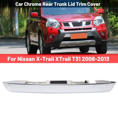 Car Silver Rear Trunk Lid Trim Cover Trim Accessories Kits for Nissan X-Trail XTrail T31 2008-2013