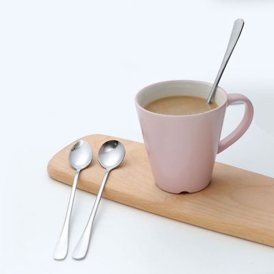 1Pc New Steel Cream Ice Coffee Spoon Long Handled
