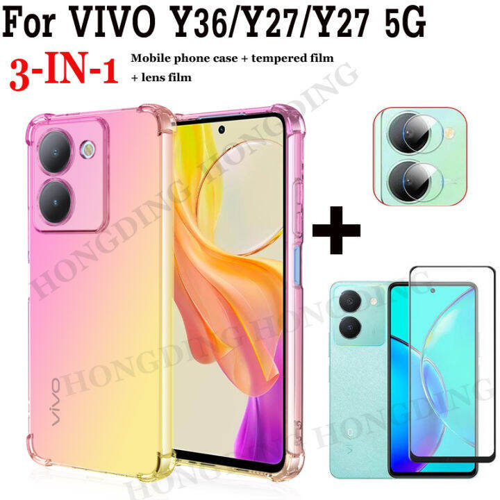 3in-1กระจกเทมเปอร์สำหรับ-vivo-y36-vivo-y27เคสโทรศัพท์-y27-5g-y02t-y78-3-in-1เคสโทรศัพท์โทรศัพท์มือถือ-ฟิล์มแก้วคลุมทั้งหมด-ฟิล์มเลนส์กล้อง