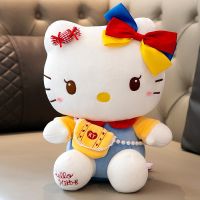 Sanrio น่ารัก33ซม. สวัสดีคิตตี้สีชมพู My Melody Plushie ตุ๊กตาของเล่นสอดไส้สำหรับเด็กทารกเด็กวันเกิดของเด็กผู้หญิงของขวัญประหลาดใจคริสต์มาส