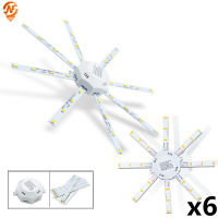 6pcslot LED Ceiling Lamp Octopus Light 12W 16W 20W 24W LED Light Board AC 220V 240V 5730SMD Energy Saving Expectancy LED Lamp