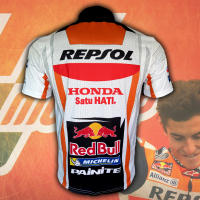 （You can contact customer service for customized clothing）Polo Shirt MotoGP Repsol Honda Team MG0003 Model Markgaz 93 Size S-5XL(You can add names, logos, patterns, and more to your clothes)