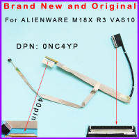 Kabel Lvds Asal Baru Unalienware M18X VAS10 R3 LVDS ชุดประกอบสายสายเคเบิล LCD CN-0NC4YP 0NC4YP DC02001PC00 NC4YP