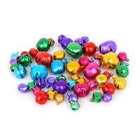 30-200Pcs 6/8/10/12/14มม.อลูมิเนียม Jingle Bells สายคล้องแว่นตาลูกปัดขนาดเล็กสำหรับเทศกาลตกแต่ง/ตกแต่งต้นคริสต์มาส/งานฝีมือ DIY อุปกรณ์เสริม