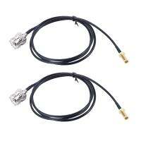 2X SMA Female to UHF SO239 PL259 Female Adapter Cable 1M