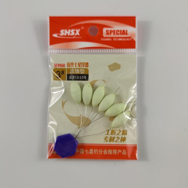 yf-5packs-lot-fishing-float-oval-seven-star-foam-carp-tackle-accessory-fu021