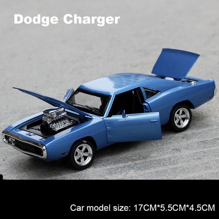 ใหม่132-fast-amp-furious-dodge-charger-รถรุ่น-diecast-alloy-สี่ประตูเปิดรถรุ่นเสียงและแสงของเล่นเด็กของขวัญ
