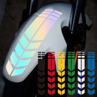 ☊✁ Motorcycle Arrow Stripe Reflective Stickers Fender Paste Car Safety Warning Waterproof MotorbikeTape Decal Moto Accessories