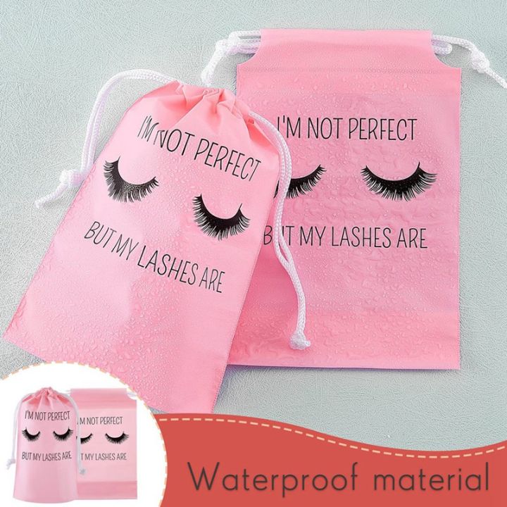 50pcs-lash-aftercare-bags-eyelash-packaging-plastic-makeup-bag-portable-toiletry-pouch-for-women-with-black-drawstring