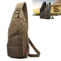 Casual Mens Chest Bag Business Shoulder Bag Messenger Bag Vintage Canvas Fashion Waist Bag Outdoor Sports Brand Shoulder Bag