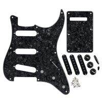 【LZ】ஐ▬№  FLEOR-ST SSS Guitar Pickguard Set Placa traseira Captura Capas Botões de guitarra Interruptor Whammy Bar Dicas 8 Buraco 48mm 50mm 52mm