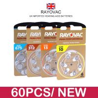 แบตเตอรี่เครื่องช่วยฟัง60ชิ้น/การ์ด10ใบจุดสูงสุด RAYOVAC 1.45V A312 10 A13 675 PR41แบตเตอรี่สังกะสีอากาศสำหรับ BTE CIC RIC เครื่องช่วยฟัง OE