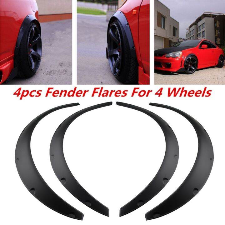 MUD FLAPS Car sedan Hatch Back Fender Flare Flexible Wheel Eyebrow FREE ...