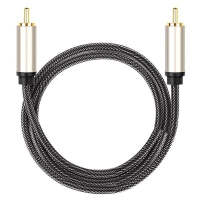 Kabel Audio Digital Kabel Audio Digital Koaksial Kabel Subwoofer Berlapis Emas Kabel Audio Stereo SPDIF Pria KE Pria untuk Rumah