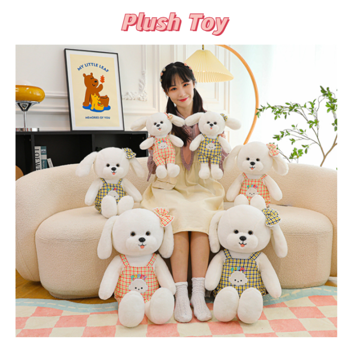 plush-sweet-dog-plaid-toys-doll-children-pillow-birthday-decoration-gifts-kids