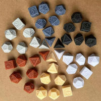 Pihu-17cs Lot Polyhedral ลูกเต๋าตัวเลข D4 D6 D8 D10 D D20 Vintage ลูกเต๋าชุดสี DIY Multi-ด้านความบันเทิงตารางเกม Diced48-58