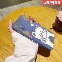 JIUMOO เคสปลอกสำหรับ Samsung โน๊ต20อัลตร้าเคสขอบซิลิโคนลายหมีสีรุ้งดั้งเดิมเคสโทรศัพท์เลนส์คลุมทั้งหมดเคสป้องกันกล้องเคสนิ่มด้านหลัง