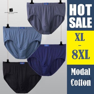【hot sale】 ◊ C27 JKG 8XL High Waist Cotton Briefs Men Modal Panties Plus Size Underwear Male Big Lingerie