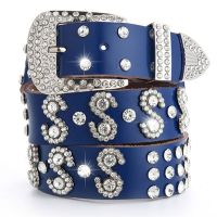 Cowgirl Western เข็มขัด Bling สำหรับ Rhinestone เข็มขัดผู้หญิง Vintage Western Cowgirl Bling เข็มขัดสำหรับกางเกงยีนส์ Bling