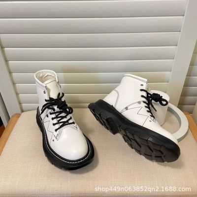 [COD] Factory direct supply M home lace-up short boots womens 2022 autumn and winter new wave heightening women