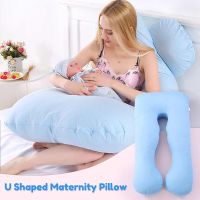 PLW หมอนรองครรภ์ Full Body Pregnancy Pillow Women Nursing Cushion Cotton Pillowcase U Shape Maternity Pillows Pregnancy Side Sleepers Bed หมอนคนท้อง หมอนข้างคนท้อง