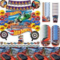 【DT】hot！ Hot Wheels Birthday Decoração Hotwheels Balão Backdrop Supplies Corrida Car Baby Shower