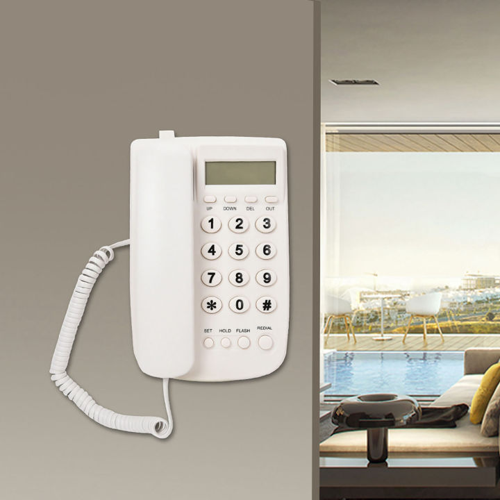 โทรศัพท์พื้นฐานสำหรับธุรกิจ-rj45-fsk-dtmf-โทรศัพท์แบบมีสายติดผนังสำหรับโฮมออฟฟิศ-โรงแรม-ร้านอาหาร