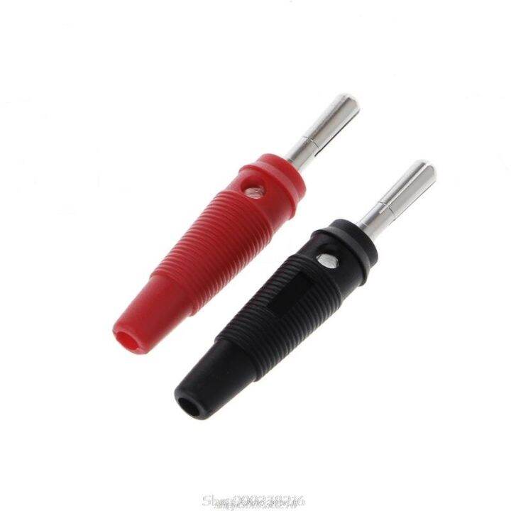 10 Pcs 32A 4mm Banana Plug High Current Insulated Shrouded Stackable Connector Soldering Type