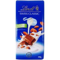 สินค้าเข้าใหม่ Premium ? Lindt Swiss classic chocolate จากสวิสเซอร์แลนด์5รสชาติ?Milk almond,ขนาดเดียว