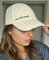 [Haveitall.studio] : Glossier : You look Good Cap 100% cotton : หมวกปรับขนาดได้