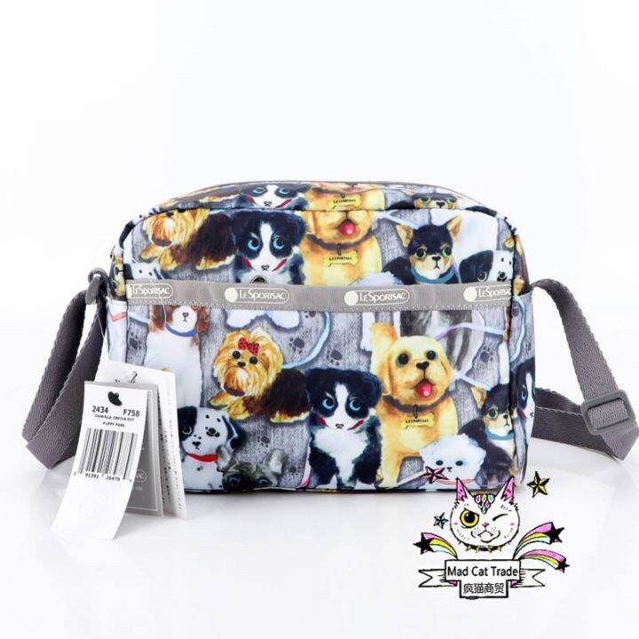 fm-lesportsac-2021-ฤดูร้อนกระเป๋าถือใหม่แนวโน้มกระเป๋าmessengerกระเป๋าสะพายแฟชั่นพิมพ์-4360