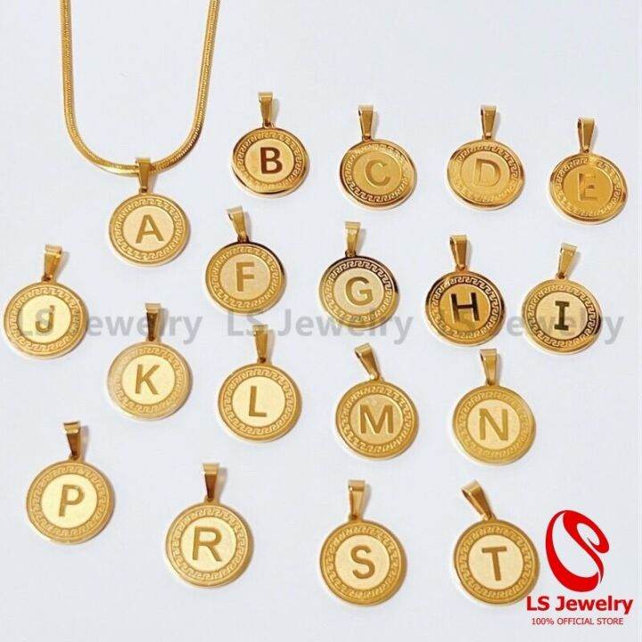 LS jewelry 18k Gold Plated Stainless Steel Lucky Pendant Necklace for