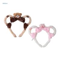 Cartoon Headband Cat Paws Bear Head Shaped Hair Hoop Cosplay Costume Props