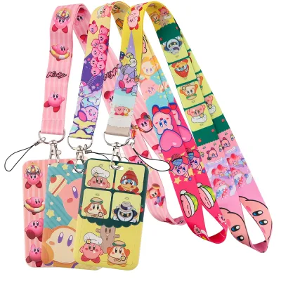 Cute Kirby Lanyard for Key Neck Strap lanyard Card ID Badge Holder Key Chain Key Holder Key Rings Accessories Gifts
