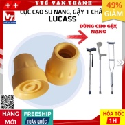 Cục Đế Cao Su Nạng Lucass Màu Vàng Đặc Siêu Bền Thay thế cho nạng, gậy