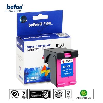 befon 61XL Ink Cartridge Replacement for HP 61 HP61 Color Ink  Cartridge for Deskjet 1000 1050 1050A 1510 2000 2050 2050A 3000 Ink Cartridges
