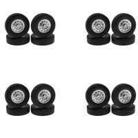 16Pcs Rubber Wheel Tire Tyre for WPL D12 Mini 1/16 RC Drift Truck Car Spare Parts Accessories