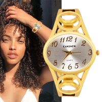 （A Decent035）Luxury Women 39; SGoldBandFemale Clock Simple OvalLadies Kitepara Mujer