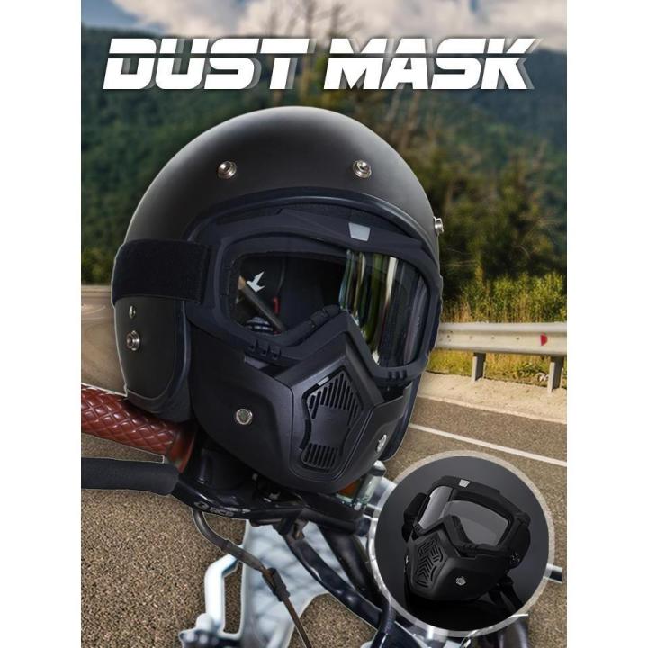 หน้ากากกันลมมอเตอร์ไซค์-หน้ากากแว่นกันฝุ่น-dust-mask-หน้ากากขับรถ-หน้ากากป้องกันฝุ่นสำหรับจักรยานยนต์-หน้ากากสวมกันฝุ่นกันลมเวลาขับมอไซต์